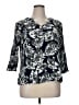 Monday Fun Black 3/4 Sleeve Blouse Size 1X - photo 1