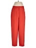 Open Edit Solid Red Casual Pants Size S - photo 1