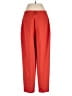 Open Edit Solid Red Casual Pants Size S - photo 2