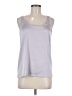 Ann Taylor 100% Polyester Silver Tank Top Size M - photo 1