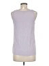 Ann Taylor 100% Polyester Silver Tank Top Size M - photo 2