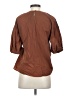 OAK + FORT Brown Short Sleeve Blouse Size XS - photo 2