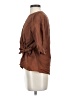 OAK + FORT Brown Short Sleeve Blouse Size XS - photo 5