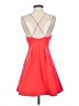 Topshop 100% Polyester Solid Red Cocktail Dress Size 4 - photo 2