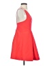 Topshop 100% Polyester Solid Red Cocktail Dress Size 4 - photo 4
