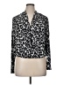 Unbranded Animal Print Silver Long Sleeve Blouse Size XL (estimated) - photo 1