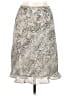 Kathie Lee 100% Polyester Animal Print Silver Ivory Casual Skirt Size 12 - 14 - photo 1