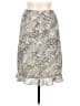 Kathie Lee 100% Polyester Animal Print Silver Ivory Casual Skirt Size 12 - 14 - photo 2