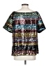 NY&C 100% Polyester Silver Short Sleeve T-Shirt Size M - photo 2
