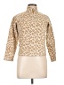Old Navy 100% Polyester Animal Print Tan Cardigan Size 12 - photo 1