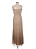Xscape 100% Polyester Tan Cocktail Dress Size 6 (petite) - photo 2