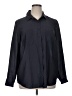 Ann Taylor LOFT Black Long Sleeve Button-Down Shirt Size XL - photo 1