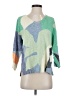 Nic + Zoe Color Block Green Pullover Sweater Size S - photo 1