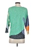 Nic + Zoe Color Block Green Pullover Sweater Size S - photo 2