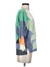 Nic + Zoe Color Block Green Pullover Sweater Size S - photo 4