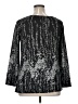 Liz McCoy Black Silver 3/4 Sleeve Blouse Size XL - photo 2
