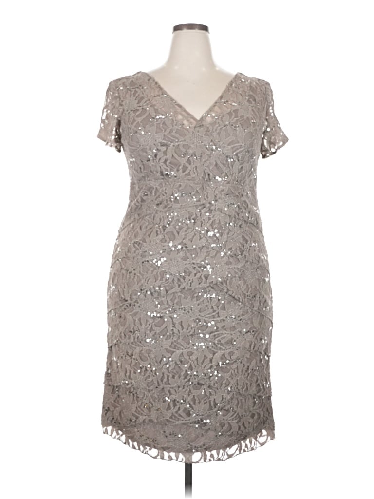 Pre-owned Scarlett Nite Cocktail Dress In Silver