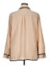 Ann Taylor 100% Polyester Color Block Tan Long Sleeve Blouse Size XL (estimated) - photo 2