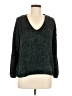 A New Day 100% Polyester Metallic Green Pullover Sweater Size M - photo 1