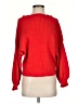 Line & Dot Red Pullover Sweater Size S - photo 1