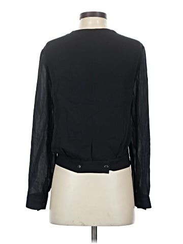 L'Agence Long Sleeve Silk Top (view 2)