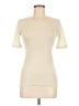 Vince. Ivory Short Sleeve Turtleneck Size M - photo 1