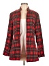 Shein 100% Polyester Plaid Red Blazer Size 6 - photo 1