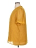 Unbranded 100% Polyester Yellow Short Sleeve Blouse Size 1X - photo 5