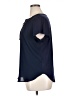 Soho 100% Rayon Blue Short Sleeve Blouse Size XL - photo 5