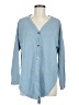 Dylan Blue Long Sleeve Blouse Size M - photo 1