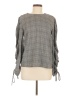 Petersyn Gray Long Sleeve Blouse Size S - photo 1