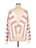 Maurices Stripes Pink Pullover Sweater Size XL - photo 2