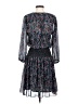 Vanessa Virginia 100% Polyester Paisley Blue Black Casual Dress Size S - photo 2