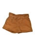 Vanilla Star Solid Brown Khaki Shorts Size 9 - photo 1