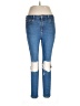 Topshop Hearts Blue Jeans Size 30 waist - photo 1