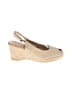 Tamaris 100% Leather Ivory Tan Wedges Size EU 41 - photo 1
