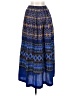 Assorted Brands 100% Polyester Print Blue Casual Skirt Size XS (estimated) - photo 1