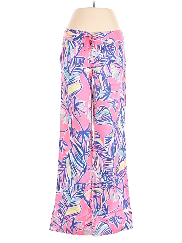 Pre-owned Lilly Pulitzer Linen Pants In Pink