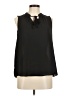 Vince Camuto 100% Polyester Black Sleeveless Blouse Size M - photo 1