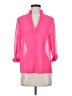 Assorted Brands Solid Pink 3/4 Sleeve Blouse Size XS - photo 1