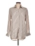 dalia 100% Polyester Stripes Ivory Long Sleeve Blouse Size M - photo 1