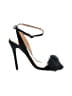 Halston Heritage Black Sandals Size 5 1/2 - photo 1