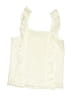 Justice 100% Cotton Ivory Sleeveless Blouse Size 16 - 18 - photo 2