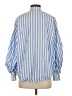 Aligne 100% Cotton Stripes Blue 3/4 Sleeve Button-Down Shirt Size 4 - photo 2
