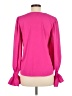 Aqua 100% Polyester Pink Long Sleeve Blouse Size M - photo 2