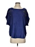Express 100% Polyester Blue Short Sleeve Blouse Size S - photo 1