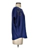 Express 100% Polyester Blue Short Sleeve Blouse Size S - photo 4