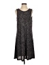 Apt. 9 Chevron-herringbone Gray Purple Casual Dress Size P (estimated, petite) - photo 1