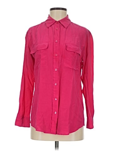 Equipment Long Sleeve Button-Down Shirt (view 1)