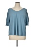 Ophelia Roe Blue 3/4 Sleeve Top Size 1X - photo 1